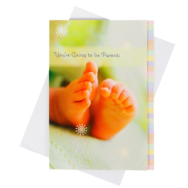 I am very glad that your family will soon have many new members [Hallmark-Card Baby Congratulations] - การ์ด/โปสการ์ด - กระดาษ หลากหลายสี