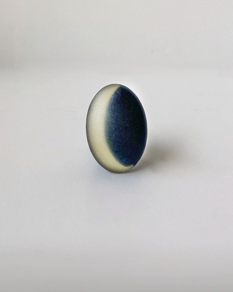 Galaxy volume ring /Moon/ 月読 gold/silver925 戒指 日本戒指 - 戒指 - 純銀 金色