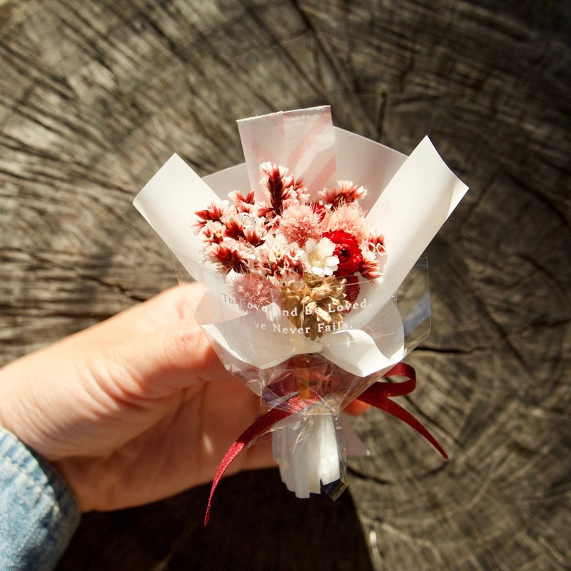 Mini dry flower clip/magnet - Dried Flowers & Bouquets - Plants & Flowers Red