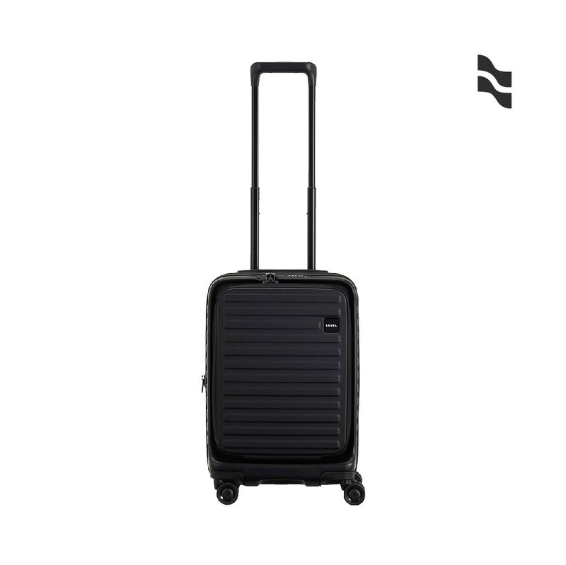 (預購)【升級版】【LOJEL】CUBO 19吋前開擴充 登機箱 酷黑 - 行李箱/旅行袋 - 塑膠 黑色