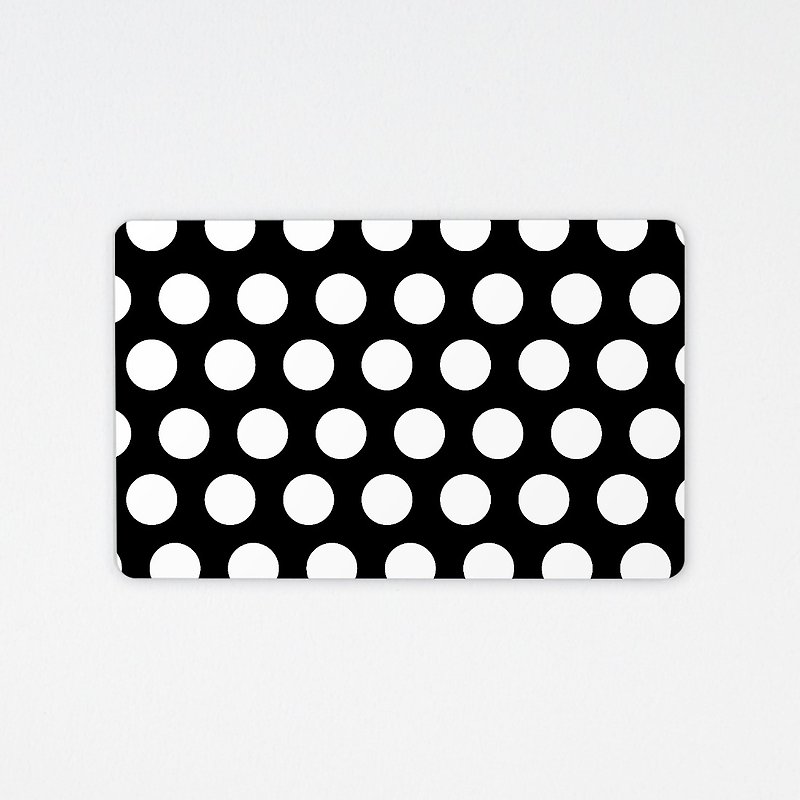 黑白圓點｜晶片悠遊卡（非卡貼） - 其他 - 其他材質 黑色
