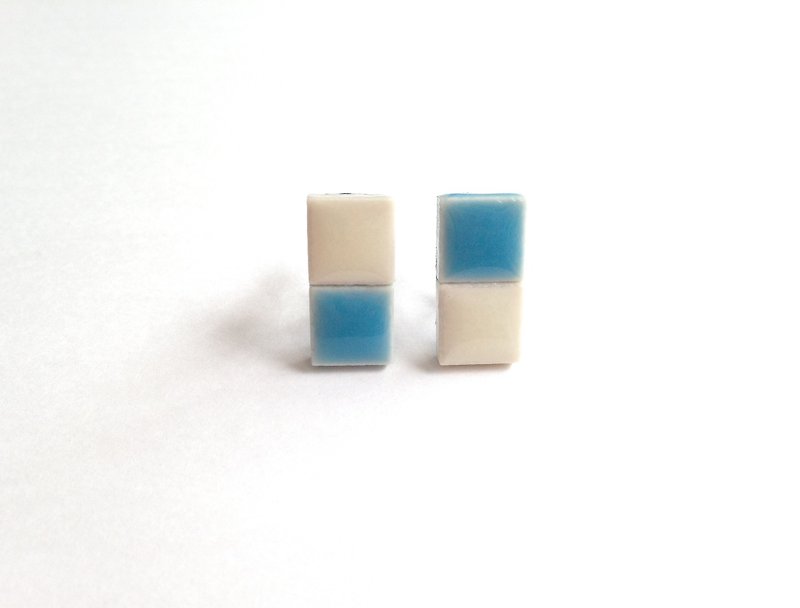 Tile of earrings - Earrings & Clip-ons - Porcelain Multicolor