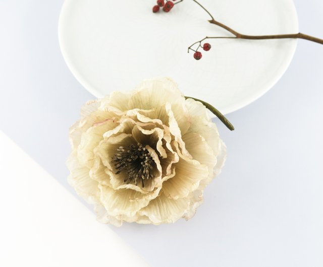 Corsage.| コサージュ | 絹花 | Ivory. | - Shop hananokaori Corsages