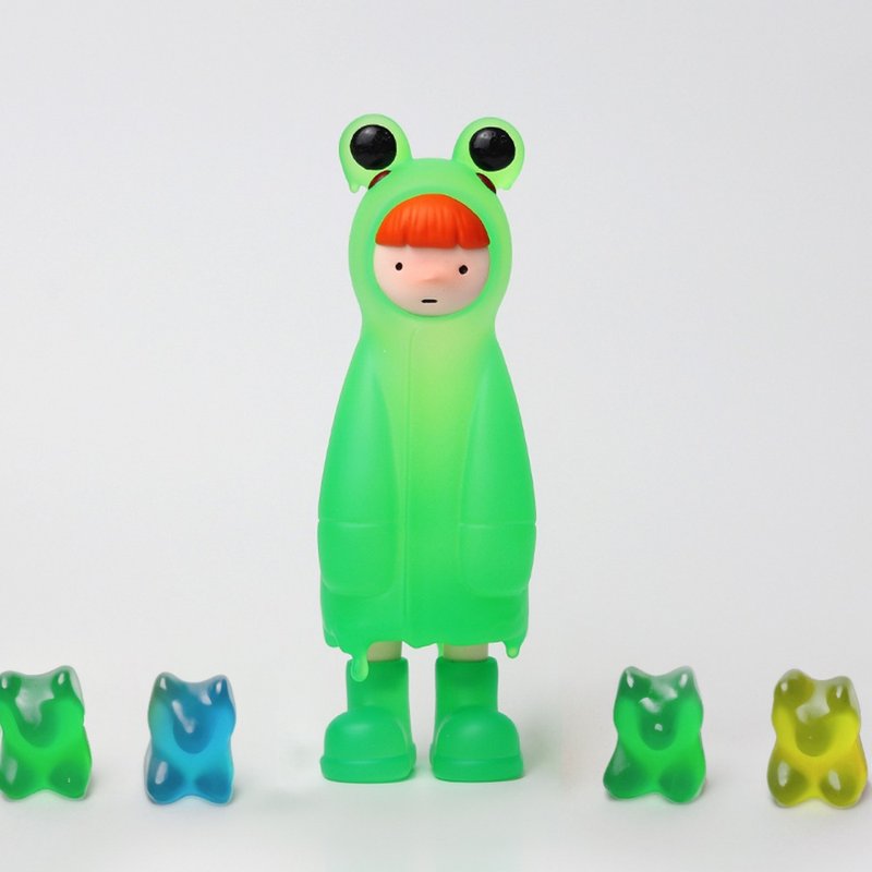 NIAR -  Jelly bean (Limited edition of 20) - Stuffed Dolls & Figurines - Resin Green