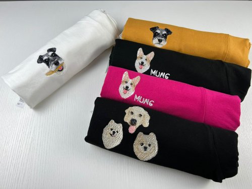 ペット刺繍 2025新作】選べる犬種74種！ワンポイント犬刺繍Tシャツ 名入れ可