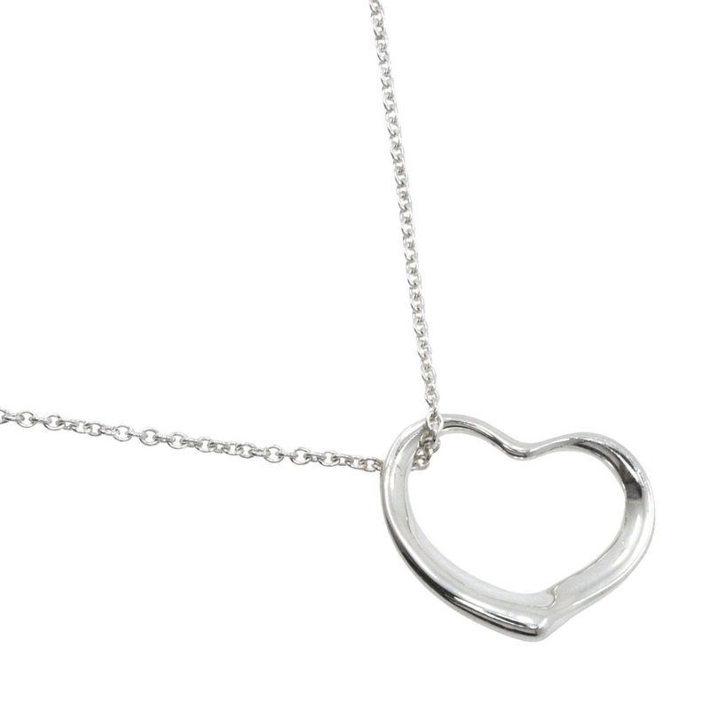 【日本直送】ティファニー TIFFANY&Co. オープンハート ネックレス エルサ・ペレッティ シルバー925 ハート 約4.8g レディース【中古】 - 項鍊 - 銀 銀色