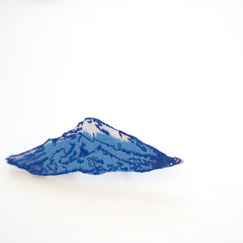 ブルーリッジ山脈の刺繡ブローチ/パッチ