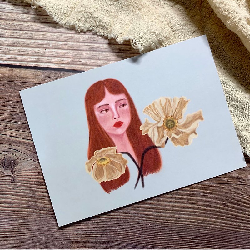 ケシの花｜ポストカード - カード・はがき - 紙 