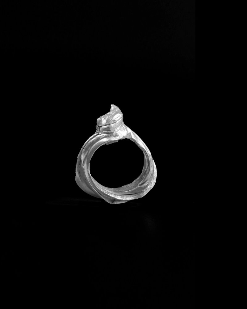 Silver 99.9 Canale 2 Ring - 戒指 - 銀 銀色
