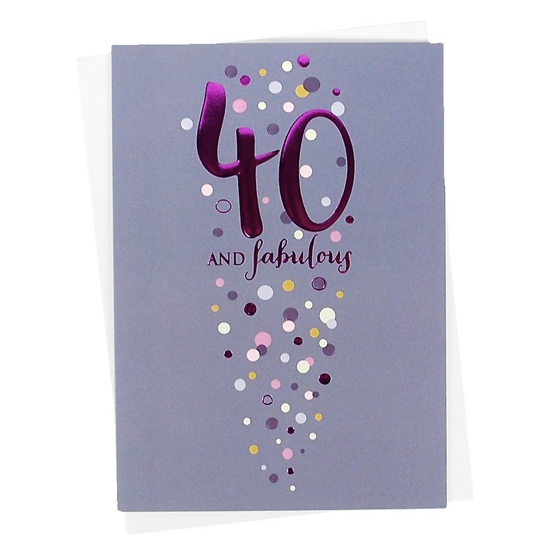 Dedicated to 40 years old and surprise experience [ABACUS Life&Soul Card-Birthday Wishes] - Cards & Postcards - Paper Multicolor