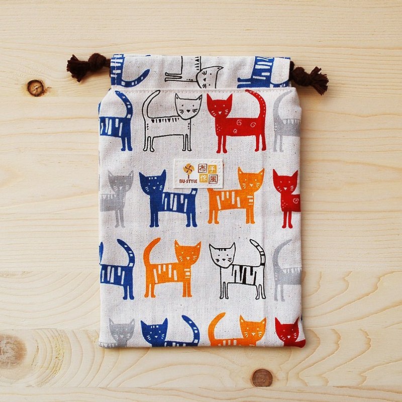 Color cat bundle pocket (middle) / order - Toiletry Bags & Pouches - Cotton & Hemp Multicolor