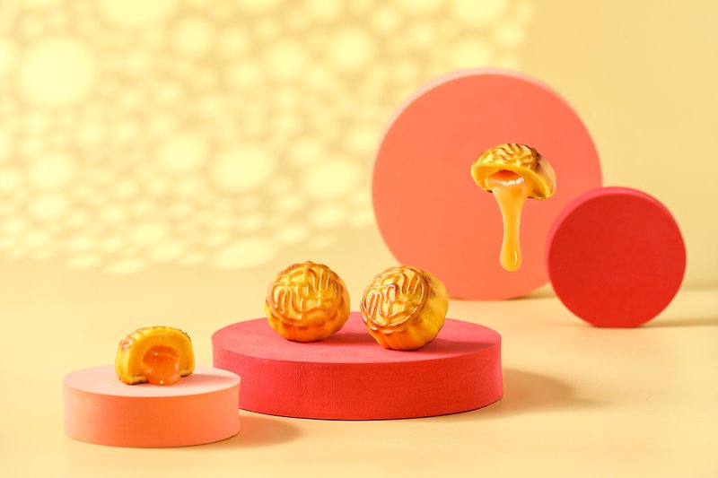 [Hesheng Royal Products] 6-in-1 Custard Mooncake Gift Box - เค้กและของหวาน - วัสดุอื่นๆ 