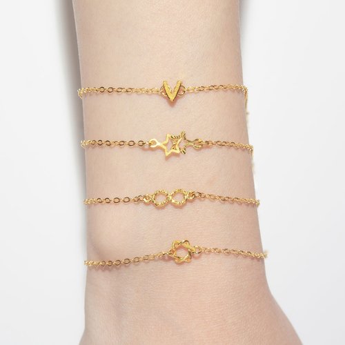 L'amour Moon Star Bracelet (Rose Gold) - Shop ARLOS Bracelets - Pinkoi