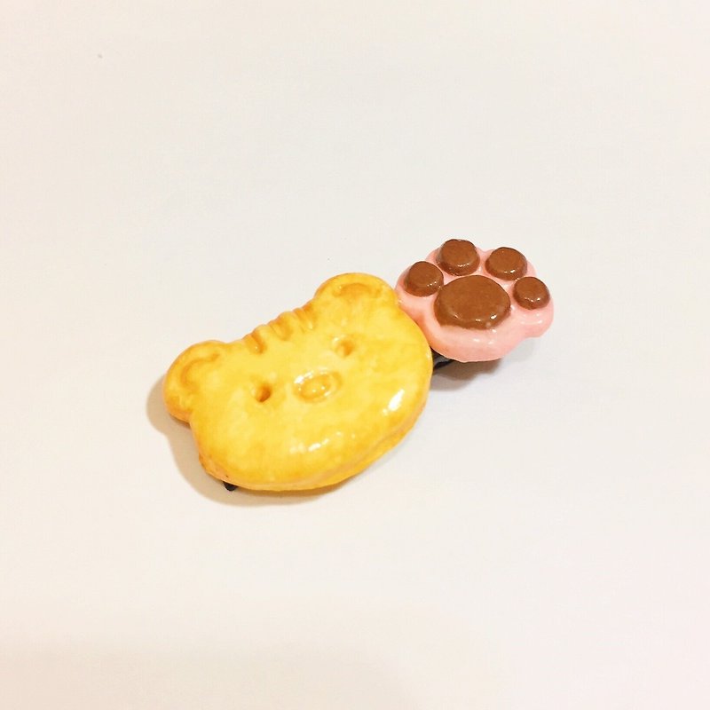 QQ Biscuit Chocolate Hairpin ((Randomly send a mysterious gift if over 600)) - Hair Accessories - Clay Multicolor