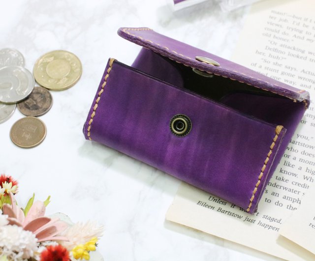 Leather Top Open Universal Box Coin Purse/Customized Gift/Free Lettering -  Shop layleather Coin Purses - Pinkoi