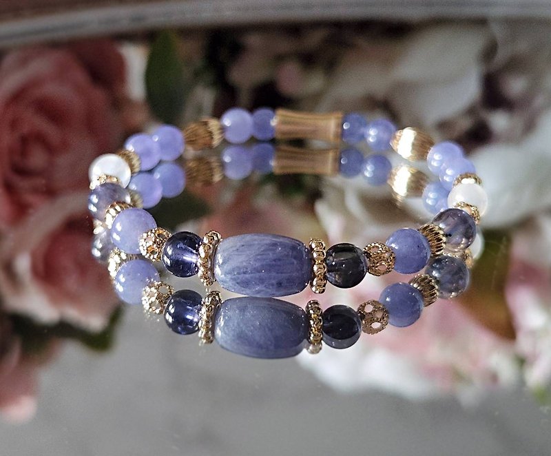 Stone- Lazurite - Labradorite Bracelet - Bracelets - Crystal 