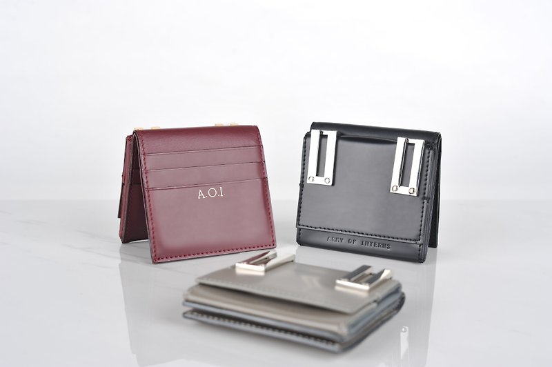 Ava Wallet (customized hot stamped initials) - Wallets - Genuine Leather Multicolor