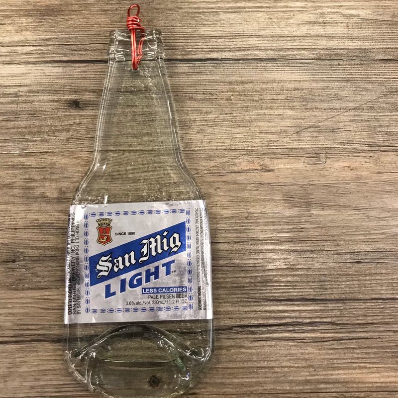 San Mig light生力清啤 啤酒原瓶吊飾 掛件 掛飾 - 吊飾/掛飾 - 玻璃 