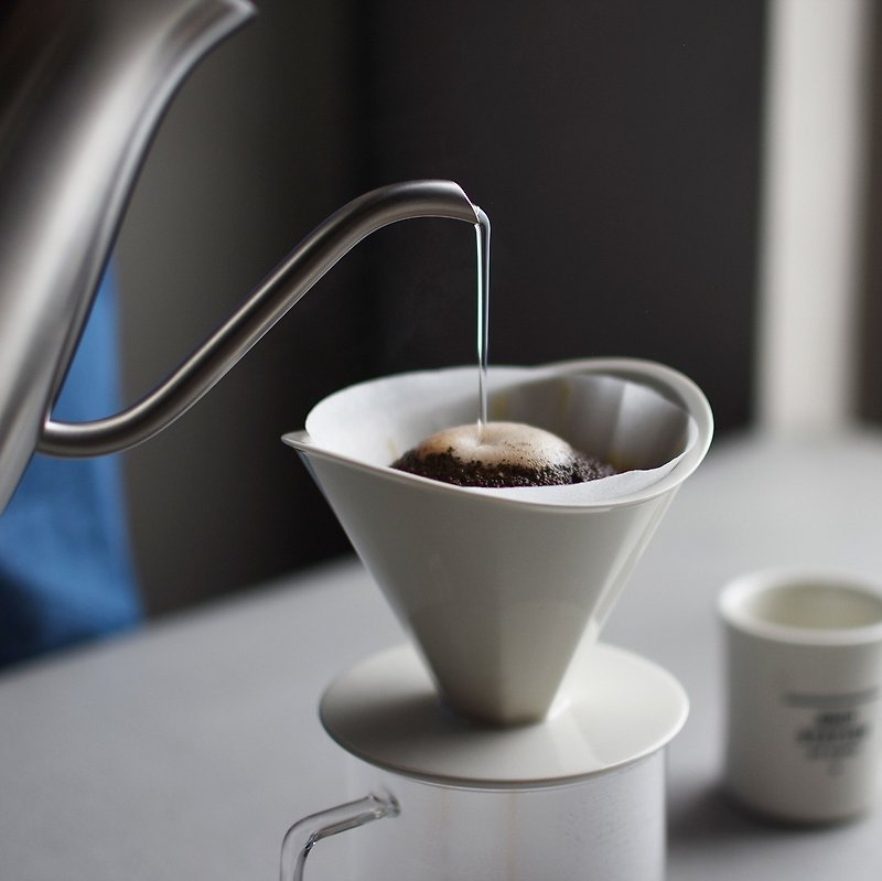 瓷 咖啡壺/咖啡器具 白色 - 日本KINTO OCT八角陶瓷濾杯2杯 / 4杯 / 共2色