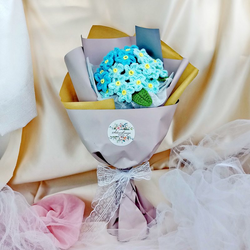 Forget-me-not 勿忘我 手鉤花 生日禮物 花束 畢業 情人節 - 擺飾/家飾品 - 聚酯纖維 藍色