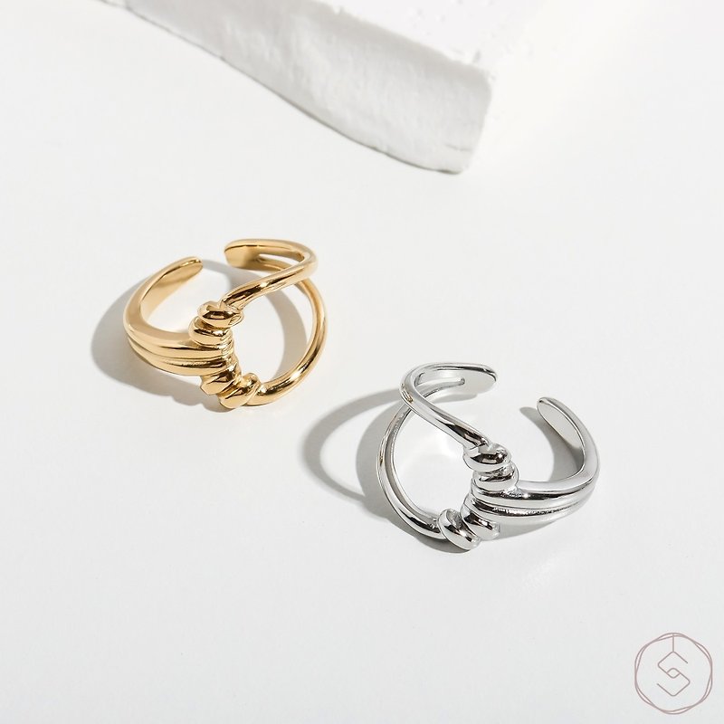 Impression | Open Ring/Medical Steel Ring - แหวนทั่วไป - โลหะ สีทอง