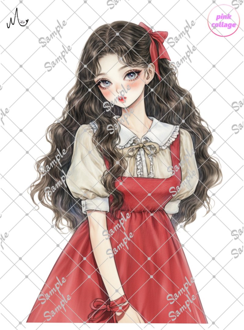 オリジナル人物ステッカー期間限定pinkシリーズ9月10日まで - 貼紙 - 紙 