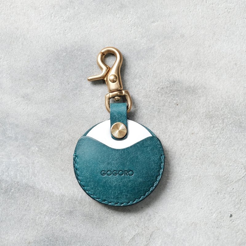 gogoro/gogoro2 鑰匙專用皮套 Key holder / Pueblo磨砂系列水藍 - 鑰匙圈/鑰匙包 - 真皮 