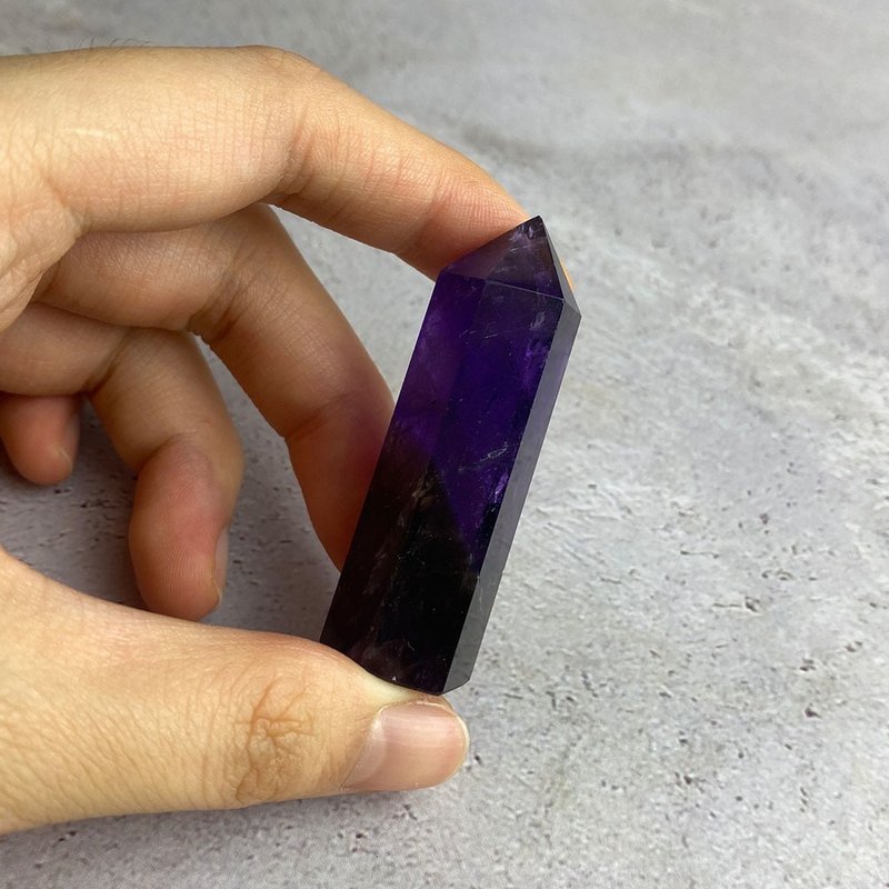 【微瑕特惠】水晶柱- 紫水晶 辦公室擺飾 一物一圖 - 擺飾/家飾品 - 寶石 紫色