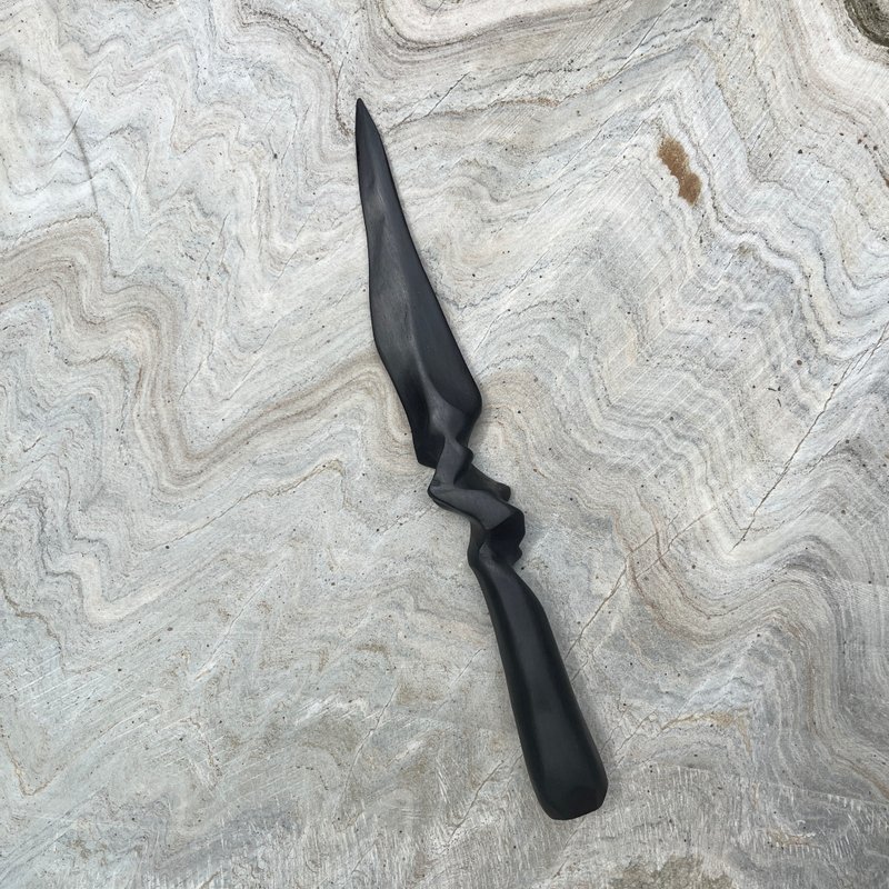 我販劍　妖刀　9瑟夫　藝術木刀　手工木劍　匕首　魔劍紙鎮 - 擺飾/家飾品 - 木頭 黑色