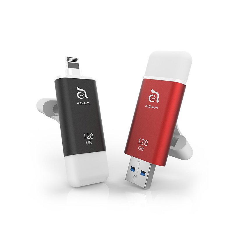 iKlips II 128GB Apple Lightning / USB 3.1 Dual-Interface iOS Flash Drive - อื่นๆ - โลหะ สีแดง