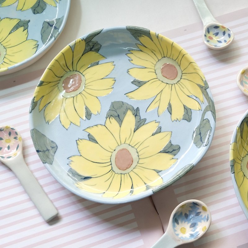 Sunflower Dish - Small Plates & Saucers - Pottery 