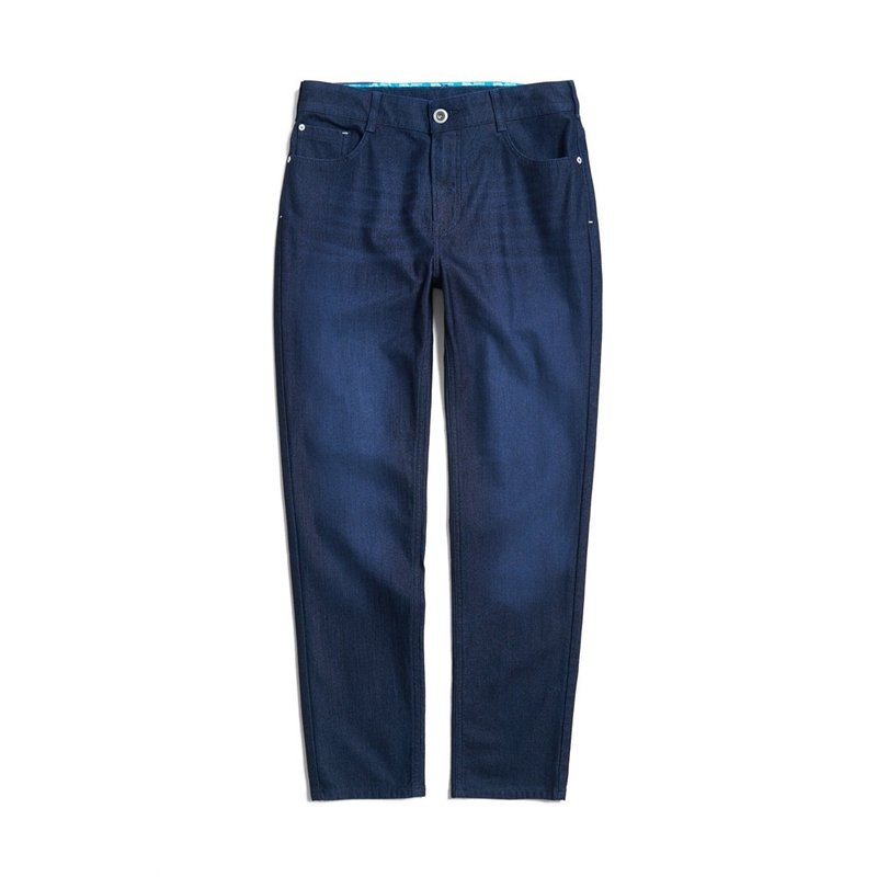 EDWIN Plus Size Jiaji Mid-waist Denim Medium Straight Pants - Men's Style (Original Blue Mill) - กางเกงขายาว - ผ้าฝ้าย/ผ้าลินิน สีน้ำเงิน