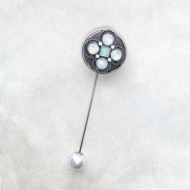 Vintage series | Lucky Clover Pin/Brooch - Brooches - Other Metals Silver