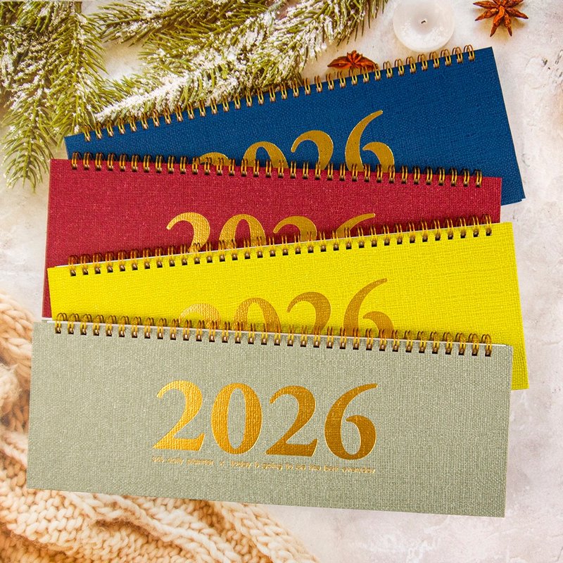 【conifer綠的事務】2026年時間線桌曆 - 筆記本/手帳 - 紙 多色
