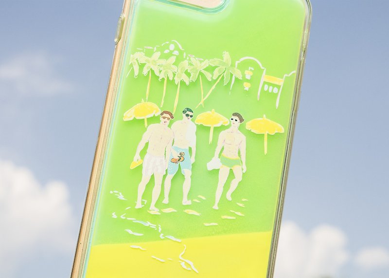 【iPhone】Waikiki Beach PM4:12  Neon Sand Smartphone Case