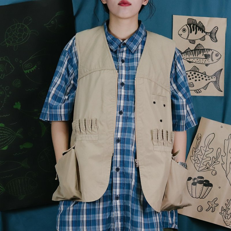 The North Face fishing shirt 002, fishing shirt【Tsubasa.Y古着屋】 - Men's Shirts - Cotton & Hemp 