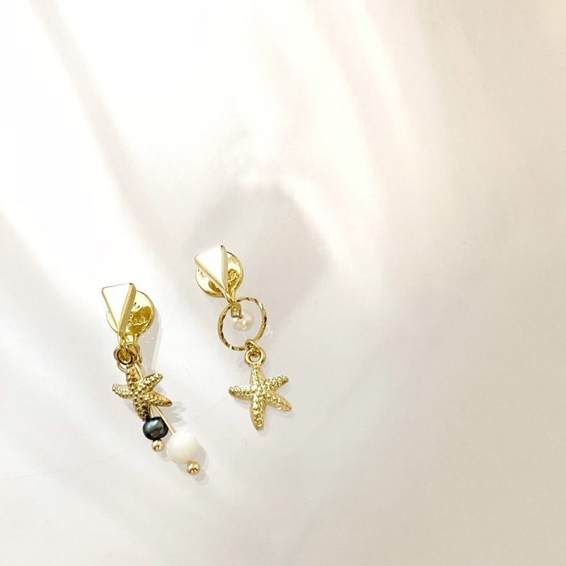 Clip On Earrings | Mermaid's Treasure - Earrings & Clip-ons - Other Materials Gold