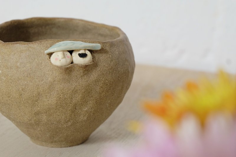 A Decorative Pottery Mini Plant Pot - Pottery & Ceramics - Pottery Khaki