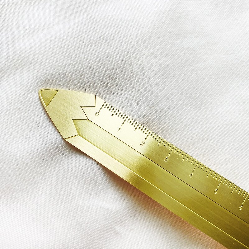 Pencil - Brass Ruler - อื่นๆ - ทองแดงทองเหลือง สีทอง