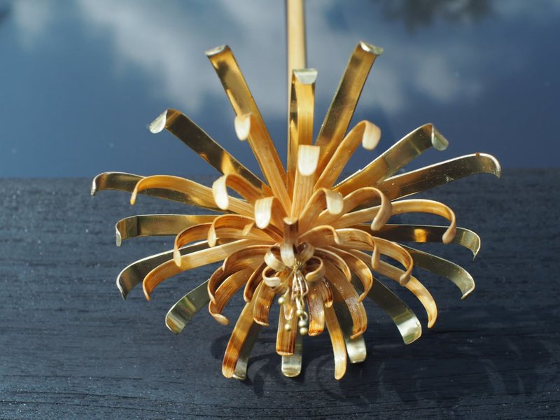 Pinkaew Sirichat (Hair pin) - 髮夾/髮圈 - 竹 黃色