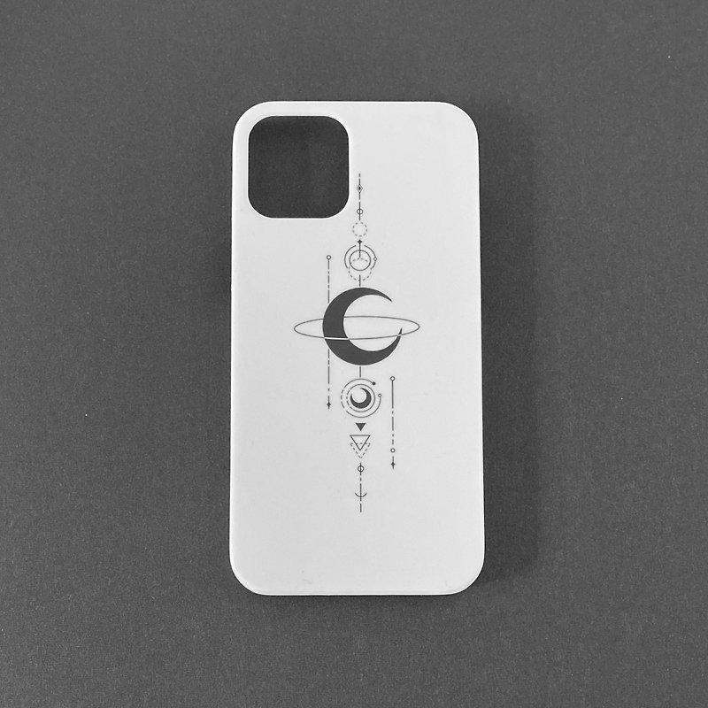 Moon Fortress Smartphone Case Moon iPhone - เคส/ซองมือถือ - พลาสติก ขาว
