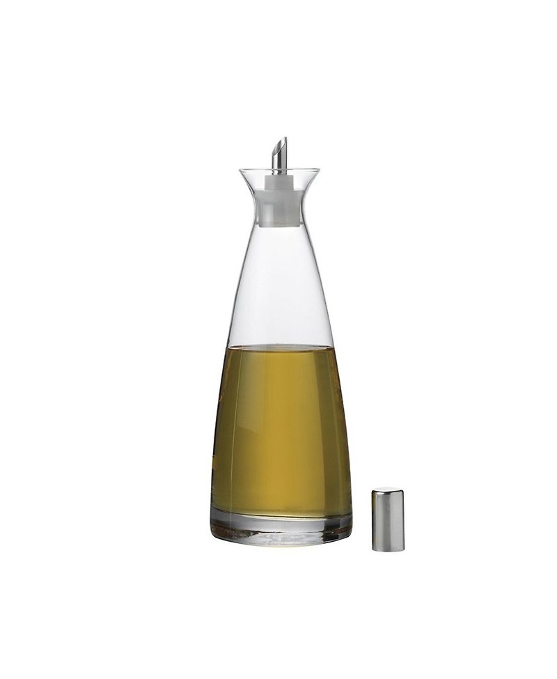 英國Rayware簡約風格手工玻璃圓弧輪廓廚房調味油罐/油瓶禮盒組 - 調味罐/醬料罐 - 玻璃 透明