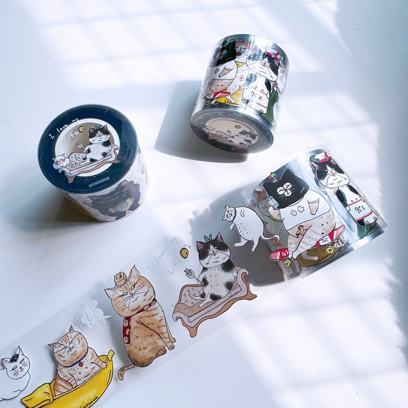 Pre-order Dandingmao 2.0 glossy PET paper tape - มาสกิ้งเทป - กระดาษ สีใส