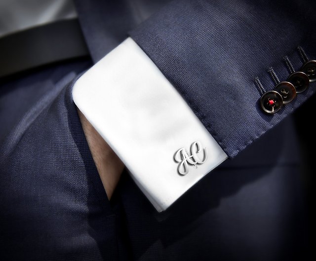 Louis Vuitton Square Business Suit - 925 Sterling Silver Cufflinks