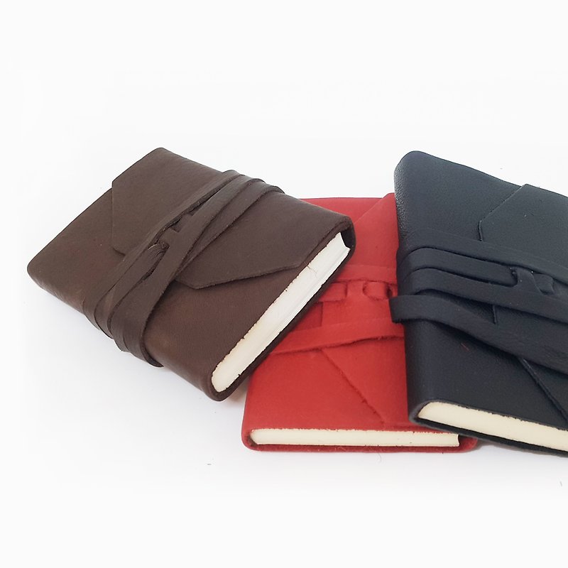 ART-461 Italian soft leather hand-dyed notebook-S | Manufactus - Notebooks & Journals - Paper Brown