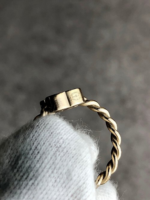 日本直送 名牌中古包 】CHANEL シャネル リング ゴールド ココマーク