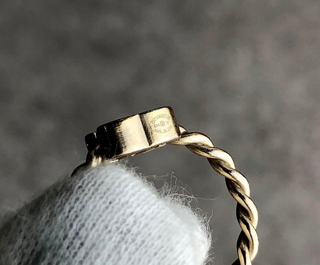 日本直送 名牌中古包 】CHANEL シャネル リング ゴールド ココマーク