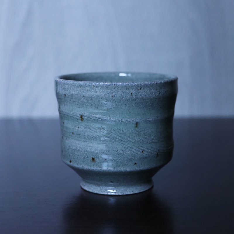 Waizai green celadon granite cup - แก้ว - ดินเผา สีเขียว