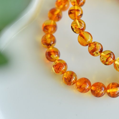 花琥珀のブレスレット Amazon | 【石流通センター】 【ブレスレット】 花琥珀