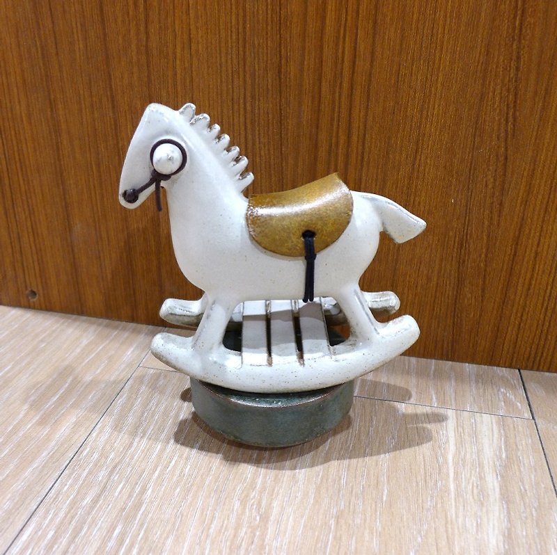 Rocking Horse Music Box [White] VIP Three Order - Pottery & Ceramics - Pottery 